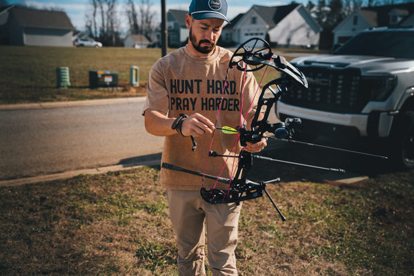 Hunt Hard. Pray Harder. Oversized Tee